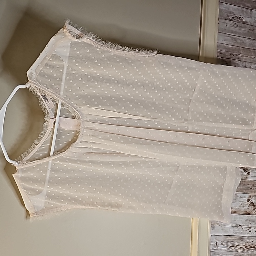 🟠B7🔹️Sheer Light Pink Blouse